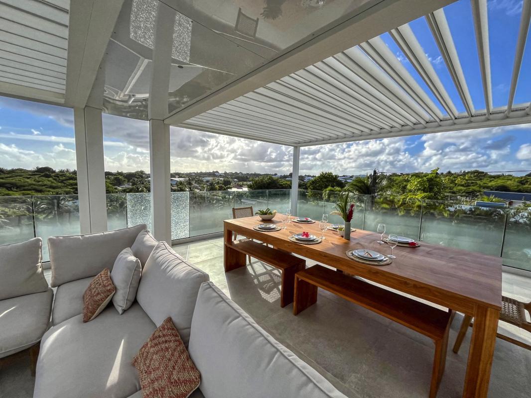 37. Location villa piscine roof top vue mer Saint François Guadeloupe-Roof Top
